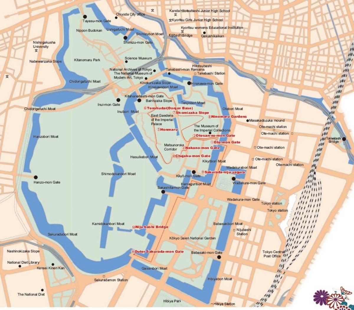 Chiyoda Tokyo mappa