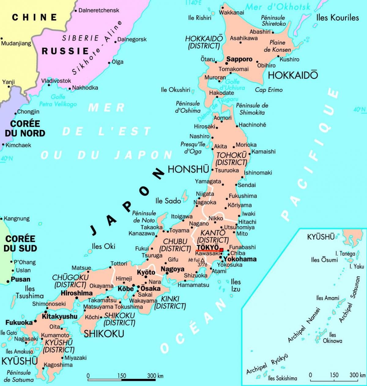 mappa di Tokyo, Giappone