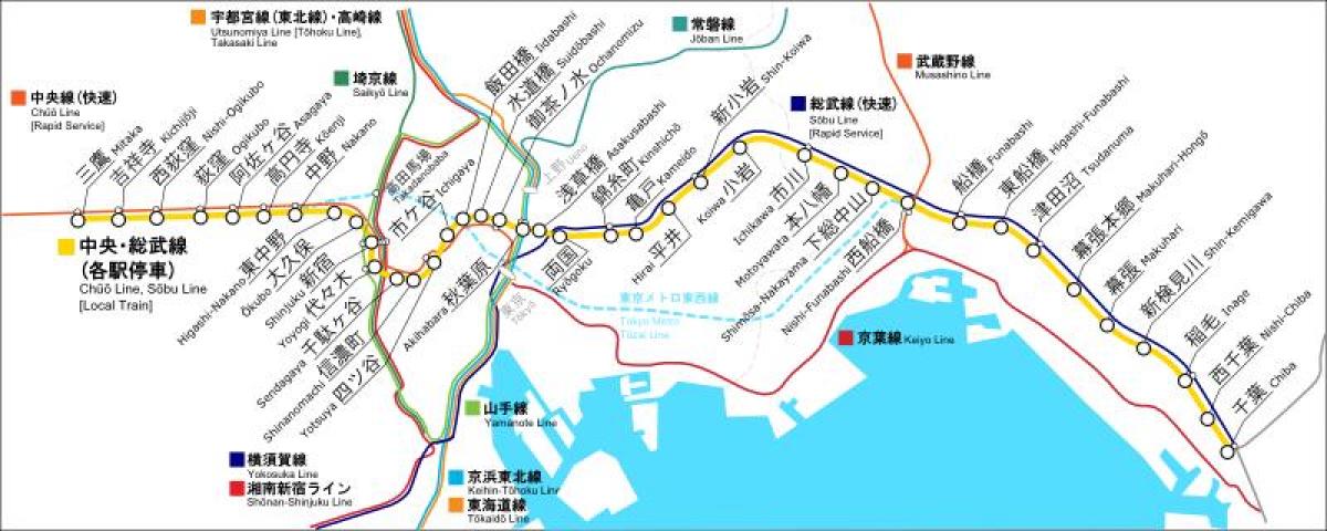 mappa di Sobu line