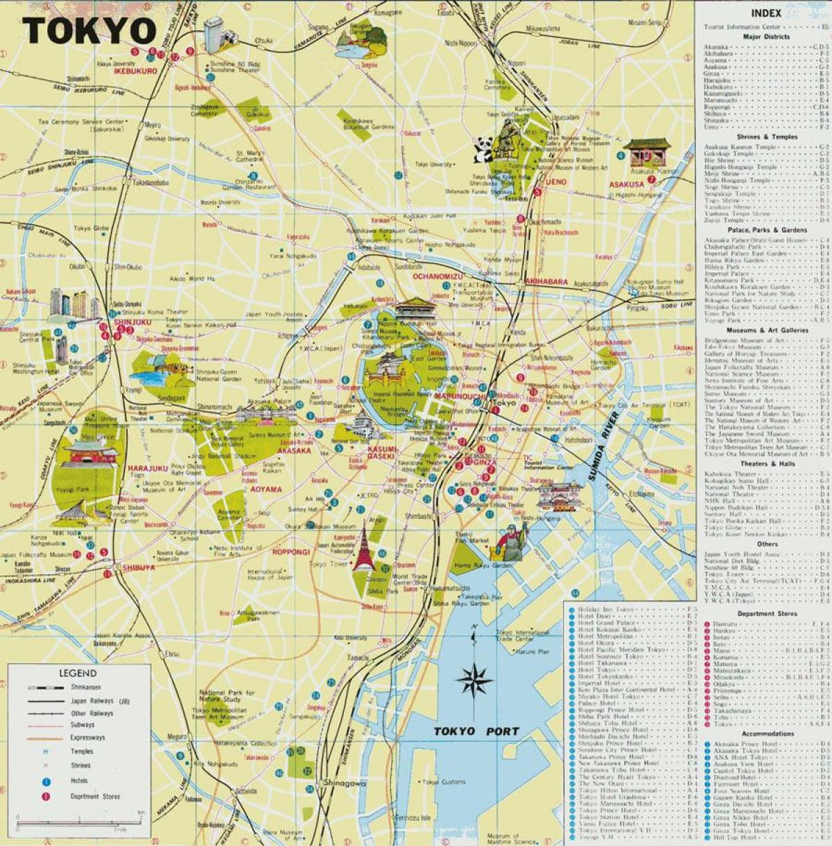 Tokyo mappa guida