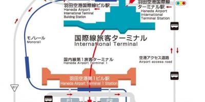 L'aeroporto internazionale Haneda mappa