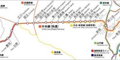 Tokyo chuo line mappa