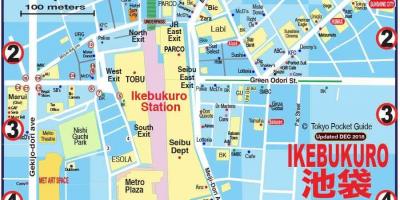 Mappa di Ikebukuro Tokyo