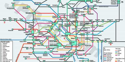 JR pass mappa Tokyo - Tokyo JR pass (mappa di Kanto - Giappone)