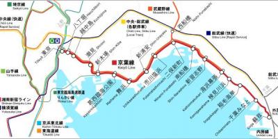 Mappa di Keiyo linea
