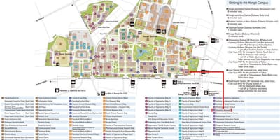 Università di Tokyo mappa del campus