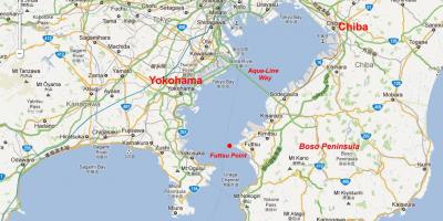 Mappa della baia di Tokyo