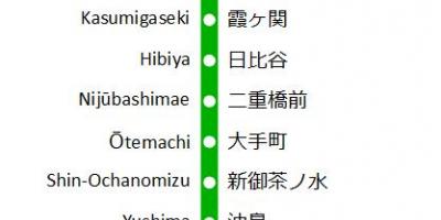 Mappa della linea Chiyoda