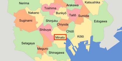 Minato ku Tokyo mappa