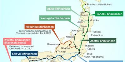 Shinkansen stazione di Tokyo mappa