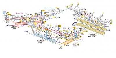 Mappa della stazione di Ginza