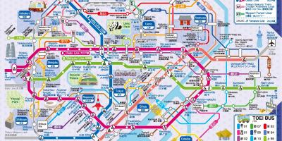 Mappa linea Toei