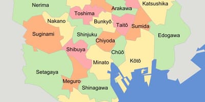 Mappa di Tokyo