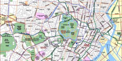Mappa di Tokyo parchi