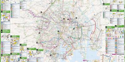 Città di Tokyo mappa di autobus